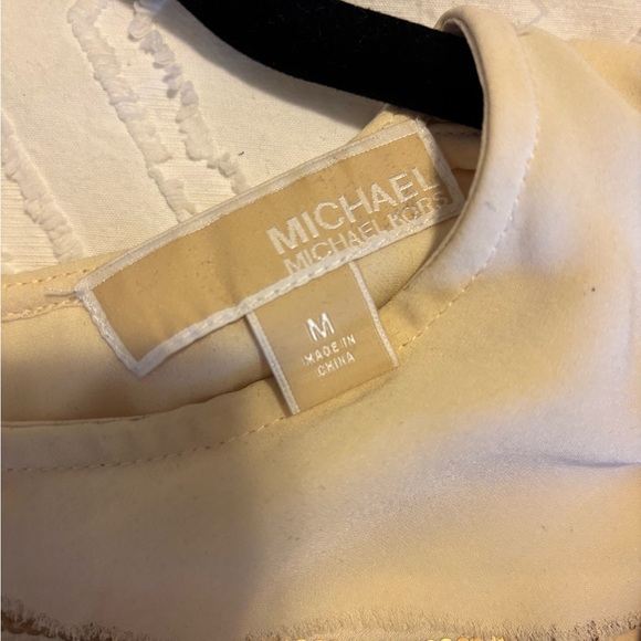 Cream and gold Michal Kors silk top - Picture 4 of 5